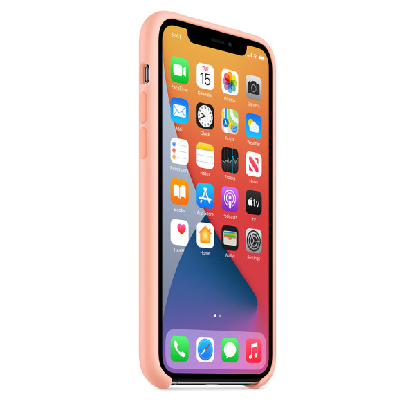 Силиконовый чехол-накладка Apple Silicone Case for iPhone 11 Pro, Grapefruit (HC)