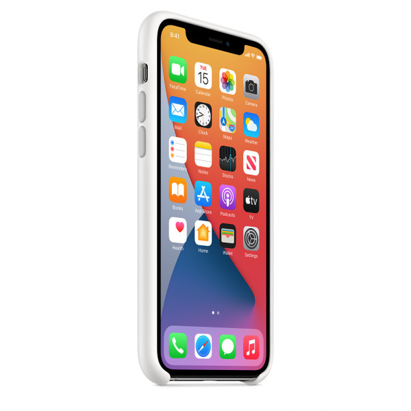 Силиконовый чехол-накладка Apple Silicone Case for iPhone 11 Pro, White (HC)