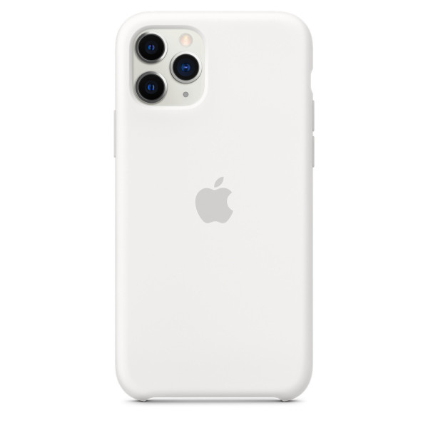 Силиконовый чехол-накладка Apple Silicone Case for iPhone 11 Pro, White (MWYL2)