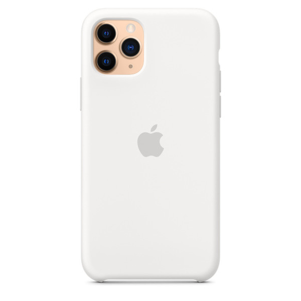 Силиконовый чехол-накладка Apple Silicone Case for iPhone 11 Pro, White (MWYL2)