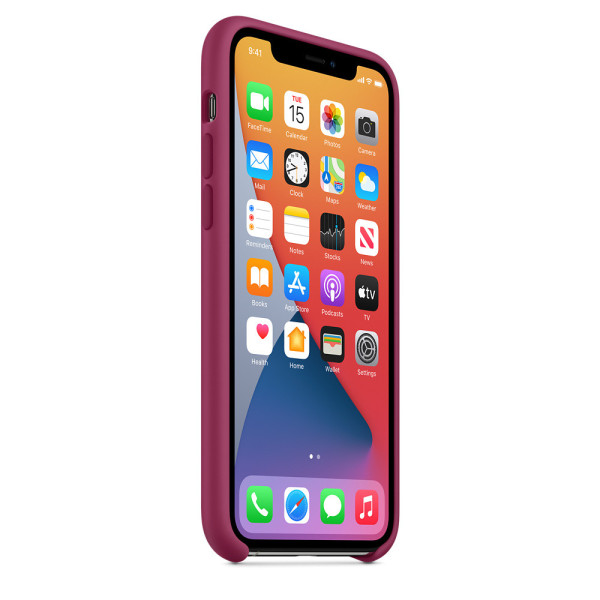 Силиконовый чехол-накладка Apple Silicone Case for iPhone 11 Pro, Pomegranate (HC)
