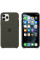 Силиконовый чехол-накладка Apple Silicone Case for iPhone 11 Pro Dark Green (HC) (A)