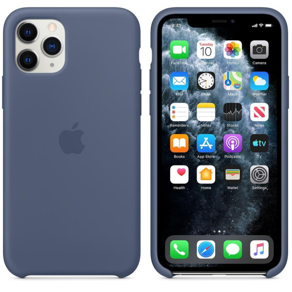 Силиконовый чехол-накладка Apple Silicone Case for iPhone 11 Pro, Alaskan Blue (HC)
