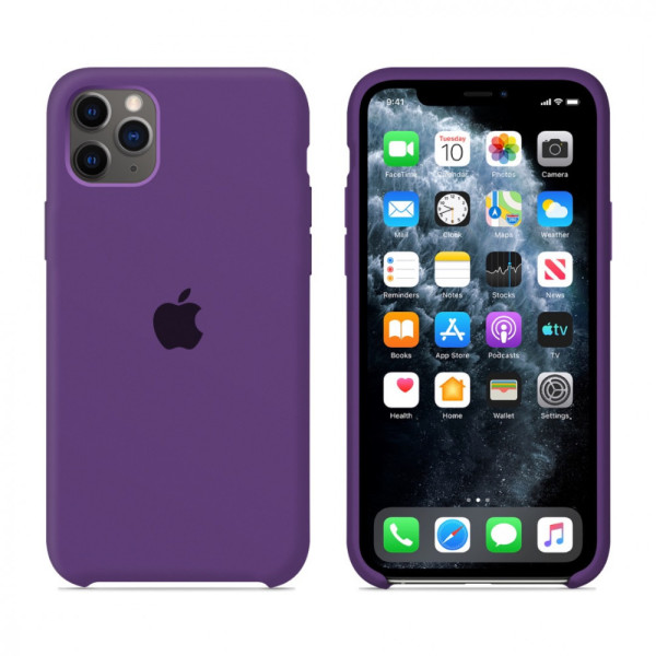 Силиконовый чехол-накладка Apple Silicone Case for iPhone 11 Pro, Purple (HC) (A)
