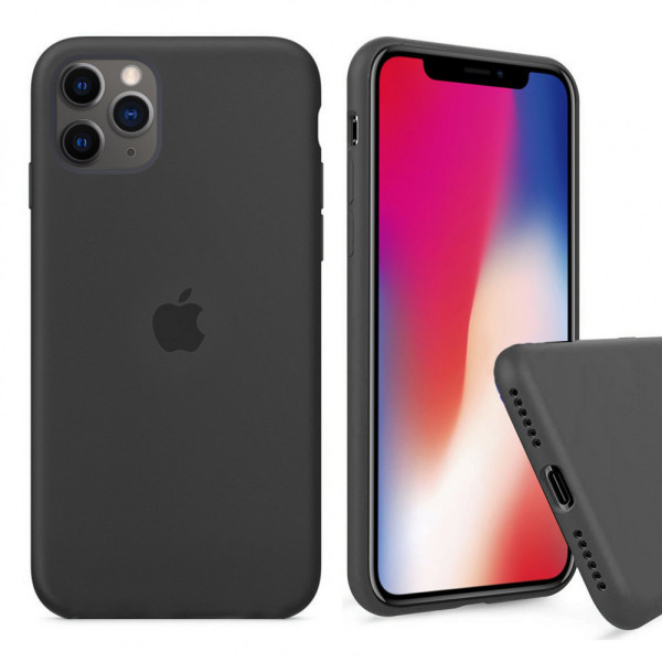 Силиконовый чехол-накладка Apple Silicone Case for iPhone 11 Pro, Charcoal Gray (HC) (A)
