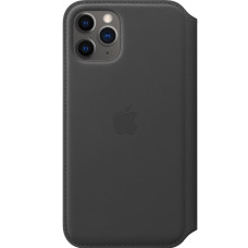 Кожаный чехол-книжка, обложка Apple Leather Folio for iPhone 11 Pro, Black (MX062)