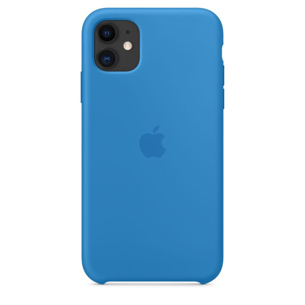 Силиконовый чехол накладка Apple Silicone Case for iPhone 11, Surf Blue (HC)