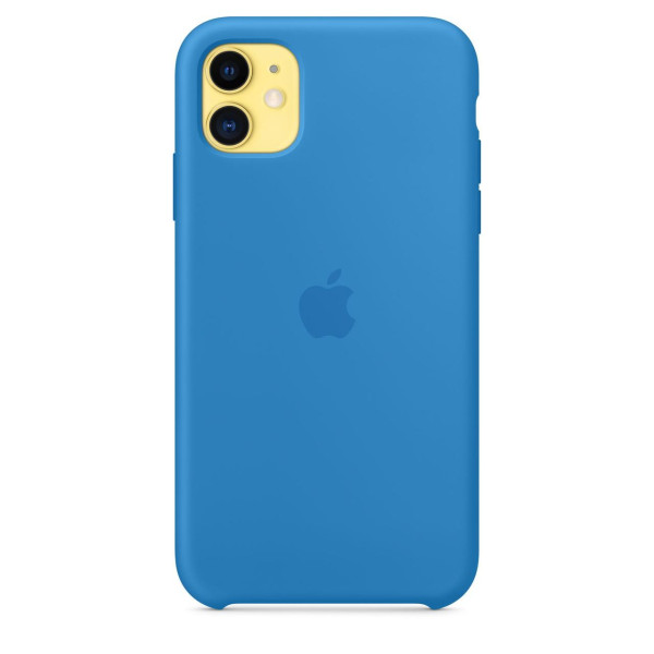 Силиконовый чехол накладка Apple Silicone Case for iPhone 11, Surf Blue (HC)