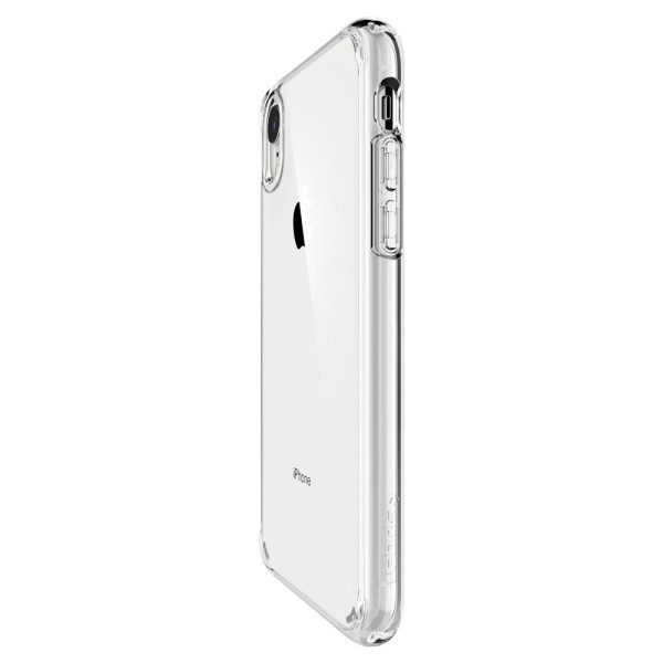 Прозрачный чехол накладка Spigen Ultra Hybrid for iPhone Xr, Clear (063CS25115)