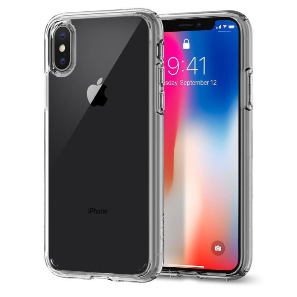 Прозрачный чехол-накладка Spigen Ultra Hybrid Case for iPhone Xs Max, Crystal Clear (065CS25127)