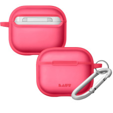 Чехол для наушников с карабином Laut HUEX Case for AirPods 3, Bubble Gum (L_AP4_HX_P)