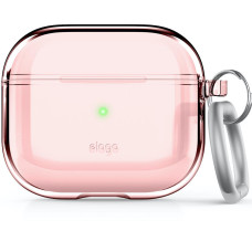 Чехол для наушников с карабином Elago Clear Case for Airpods 3rd Gen, Lovely Pink (EAP3CL-HANG-LPK)