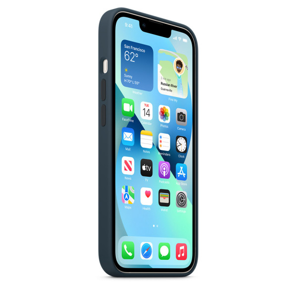 Силіконовий чохол-накладка Apple Silicone Case for iPhone 13, Abyss Blue (HC)(A)