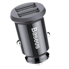 Автомобильное зарядное устройство Baseus Grain Car Charger 5V 2xUSB 3.1A, Black (CCALL-ML01)