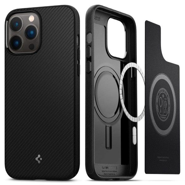 Чехол накладка Spigen Armor Mag Case for iPhone 13 Pro Max, Black (ACS03226)