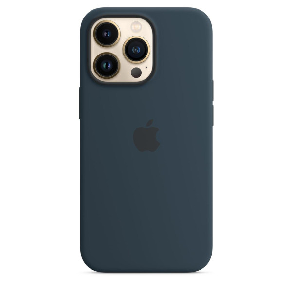 Силиконовый чехол накладка Apple Silicone Case with MagSafe for iPhone 13 Pro, Abyss Blue (HC)