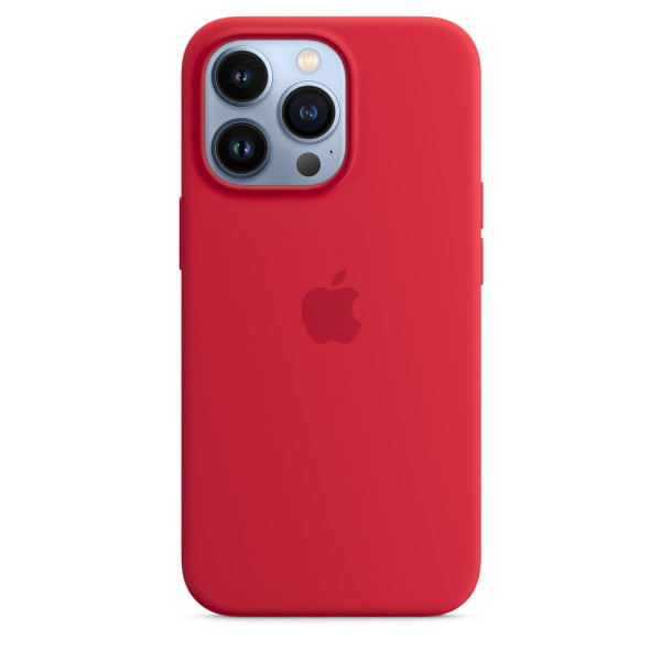 Силиконовый чехол накладка Apple Silicone Case with MagSafe for iPhone 13 Pro, Product Red (HC)