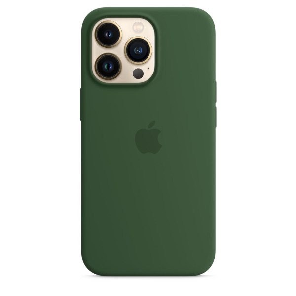 Силиконовый чехол накладка Apple Silicone Case with MagSafe for iPhone 13 Pro, Clover (HC)
