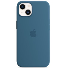 Силиконовый чехол-накладка Apple Silicone Case with MagSafe for iPhone 13, Blue Jay (HC)