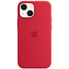 Силиконовый чехол накладка Apple Silicone Case with MagSafe for iPhone 13, Product Red (HC)
