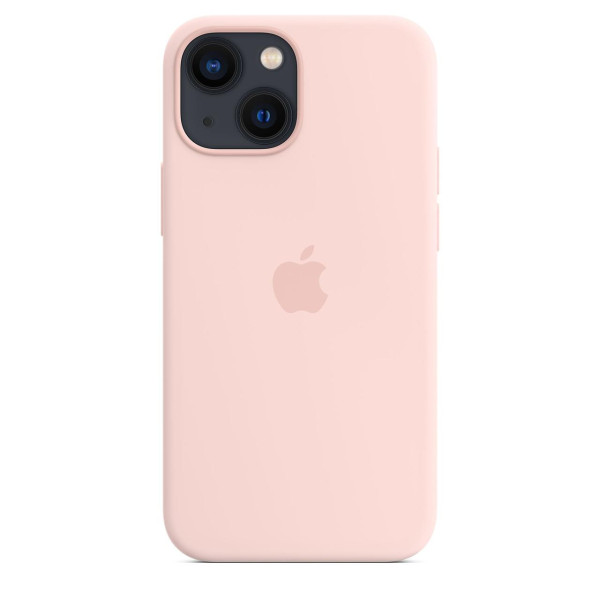 Силиконовый чехол накладка Apple Silicone Case with MagSafe for iPhone 13, Chalk Pink (HC)