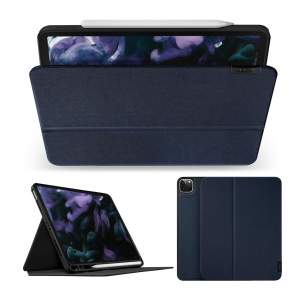 Чехол LAUT Prestige Folio for iPad Pro 12.9(2018-2021) with Pencil Slot, Indigo(L_IPP21L_PR_BL)(L_IPP20L_PR_B)