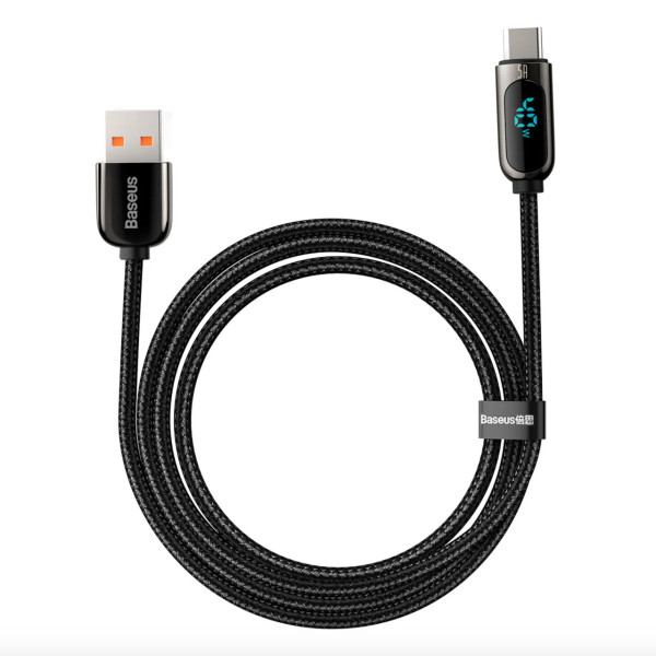 Кабель синхронизации Baseus Display 5A Fast Type C 1m Cable, Black