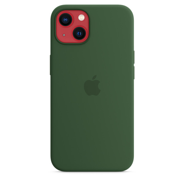 Силиконовый чехол-накладка Silicone Case with MagSafe for iPhone 13, Clover (HC)