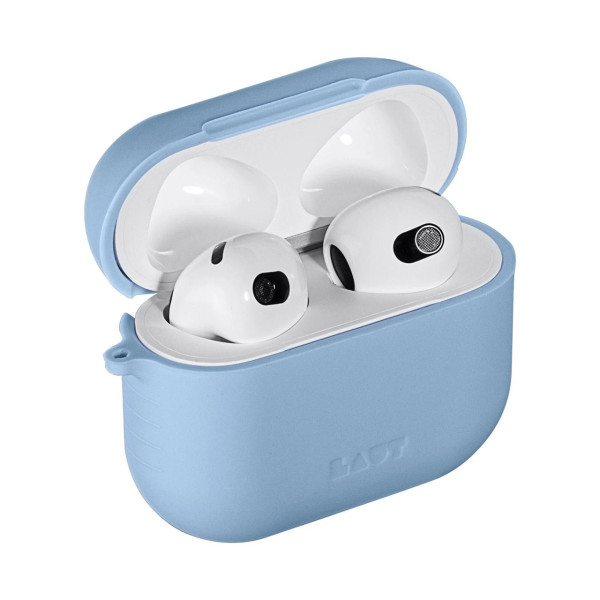 Силиконовый чехол для наушников Laut POD Case for AirPods 3, Powder Blue (L_AP4_POD_PB)