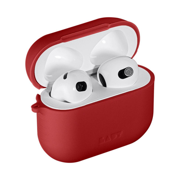 Силиконовый чехол для наушников Laut POD Case for AirPods 3, Red (L_AP4_POD_R)