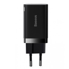 Адаптер питания Baseus Super Si Pro Quick Charger Type C + USB 30W, Black (CCSUPP-E01)