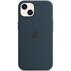 Силиконовый чехол-накладка Apple Silicone Case with MagSafe for iPhone 13, Abyss Blue (HC)