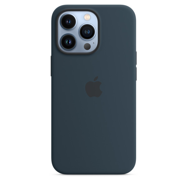 Чехол-накладка Silicone Case with MagSafe for iPhone 13 Pro Max, Abyss Blue (HC)