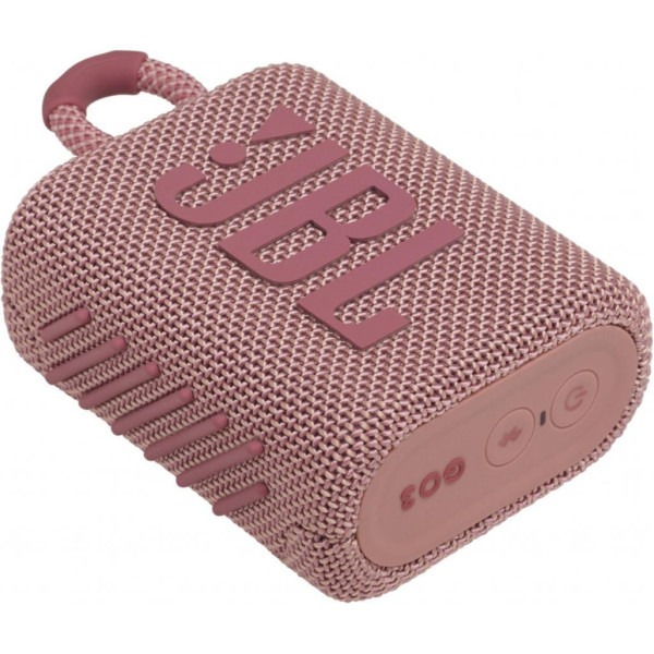 Портативна акустика JBL Go3, Pink (JBLGO3PINK) Офіційна Гарантія