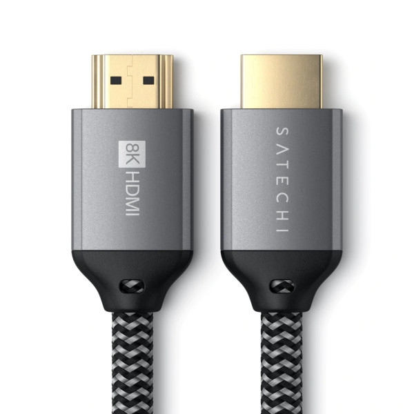 Кабель Satechi 8K HDMI Ultra High Speed Cable, Space Gray (ST-8KHC2MM)