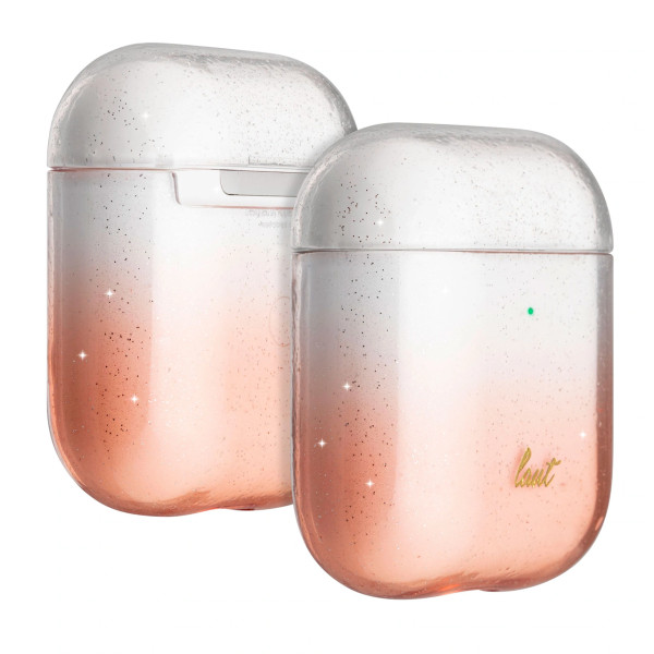 Чехол для наушников LAUT Ombre Sparkle Сase for AirPods, Peach (L_AP_OS_P)