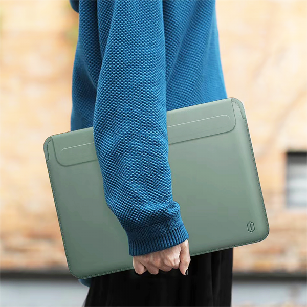 Чехол-папка WIWU Alita Slim Stand Sleeve Series for MacBook 13, Green