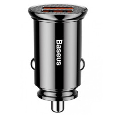 Автомобильное зарядное устройство Baseus Circular Plastic QC 3.0 30W 2USB, Black (CCALL-YD01)
