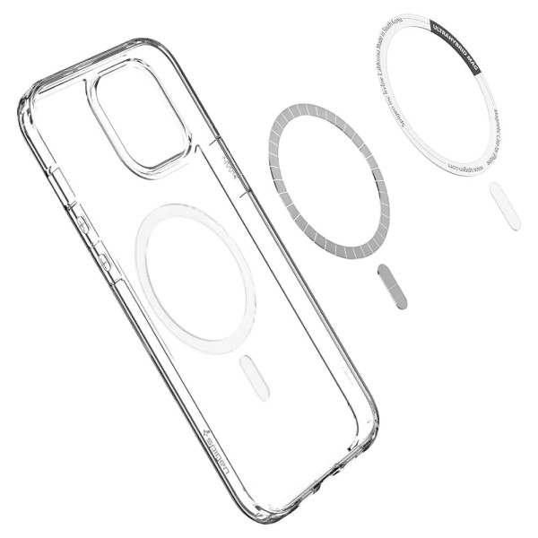 Чехол накладка Spigen Ultra Hybrid Case with MagSafe for iPhone 12/12 Pro, White (ACS02625)