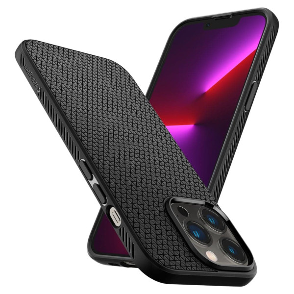 Чехол накладка Spigen Liquid Air Case for iPhone 13 Pro Max, Black (ACS03201)