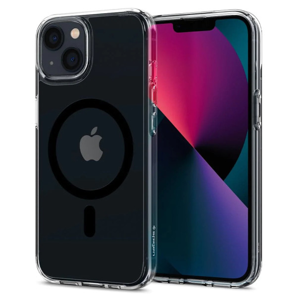 Чехол накладка Spigen Ultra Hybrid Case with MagSafe for iPhone 13, Black (ACS03529)
