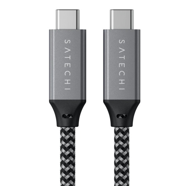 Кабель синхронизации Satechi USB4 C to C 80sm Cable 100W, Space Gray (ST-U4C80M)