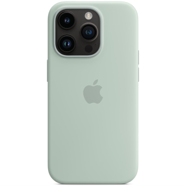 Чехол-накладка Apple Silicone Case with MagSafe for iPhone 14 Pro, Succulent (MPTL3)