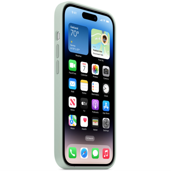 Чехол-накладка Apple Silicone Case with MagSafe for iPhone 14 Pro, Succulent (MPTL3)