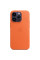 Кожанный чехол-накладка Apple Leather Case with MagSafe for iPhone 14 Pro Max, Orange (MPPR3)