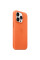 Кожанный чехол-накладка Apple Leather Case with MagSafe for iPhone 14 Pro Max, Orange (MPPR3)