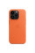 Кожанный чехол-накладка Apple Leather Case with MagSafe for iPhone 14 Pro Max, Orange (MPPR3)