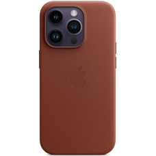 Кожанный чехол-накладка Apple Leather Case with MagSafe for iPhone 14 Pro Max, Umber (MPPQ3)