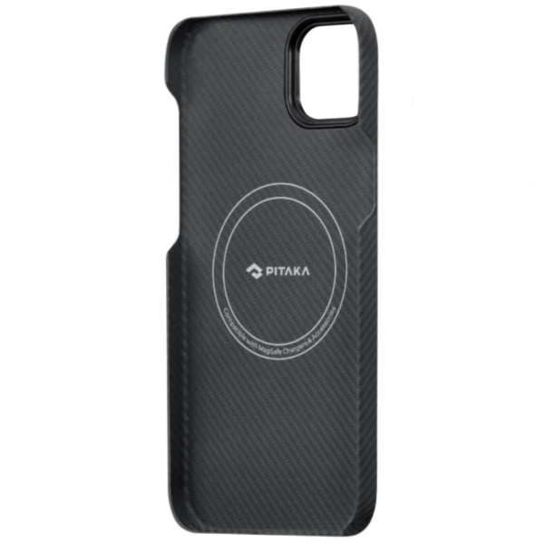 Чехол - накладка Pitaka MagEZ Case 3 Twill 600D for iPhone 14 Plus, Black/Grey (KI1401MA)