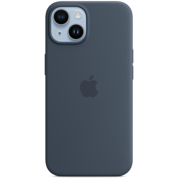 Чехол-накладка Apple Silicone Case with MagSafe for iPhone 14, Storm Blue (HC)